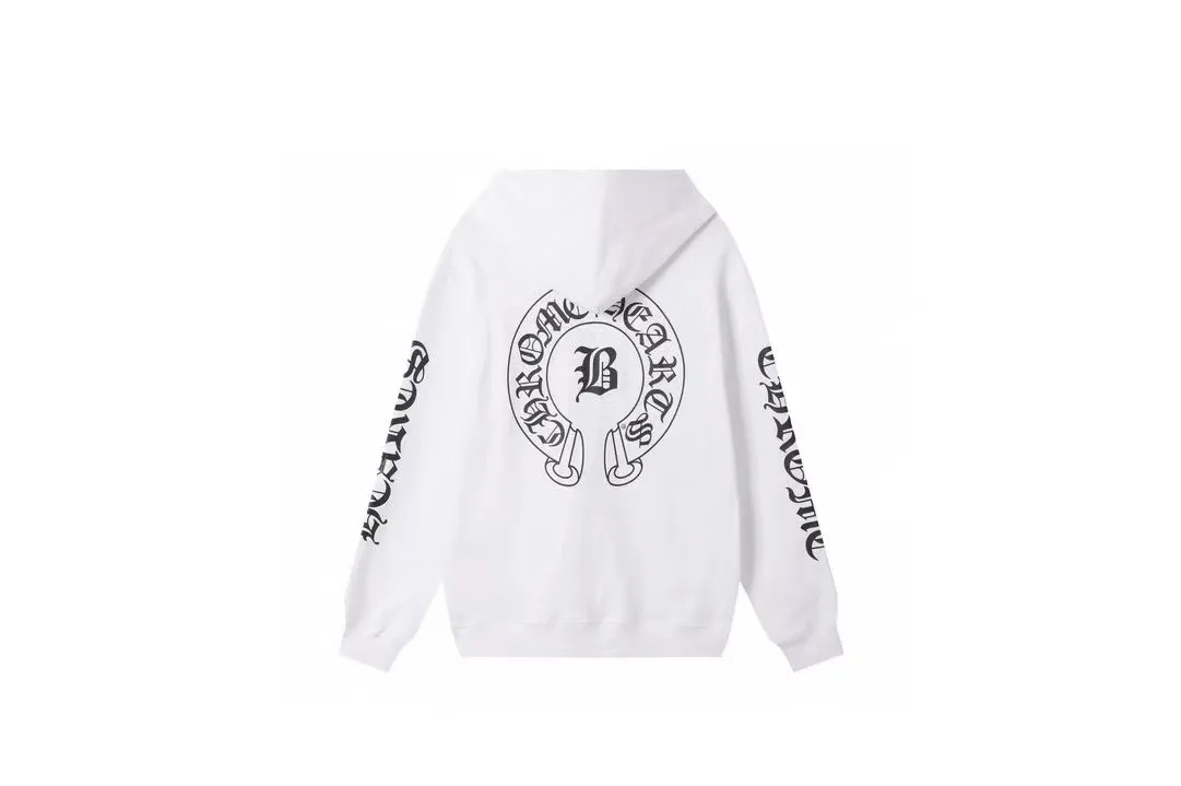 M03—P210 -Chrome Hearts/Chrome Hearts printed sweatshirt cardigan jacket -420 grams of high-density, high-quality wool, soft, delicate and skin-friendly, soft and silky to the touch, warm and skin-friendly -The hardware zipper accessories are all customized and full of details -Colour: black white -Size: S M L XL